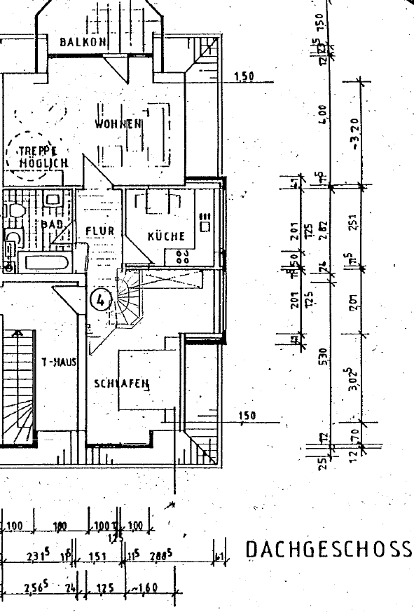 Grundriss Wohnung Dachgeschosswohnung Syke