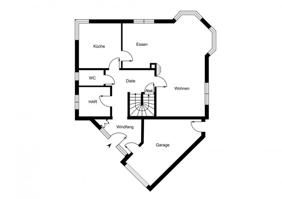 Grundriss EG Einfamilienhaus Sulingen
