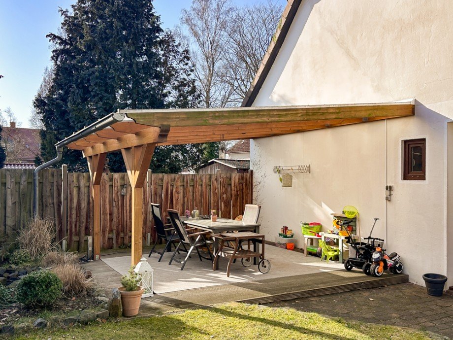 �berdachte Terrasse Zweifamilienhaus Sulingen