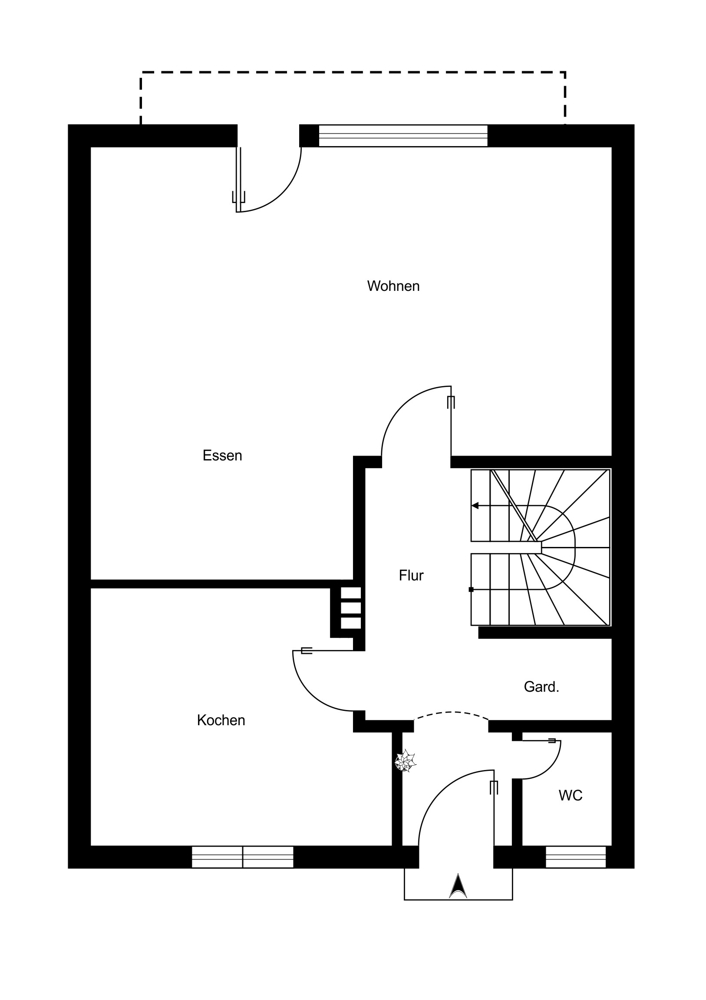 Grundriss EG Einfamilienhaus Schwaf�rden