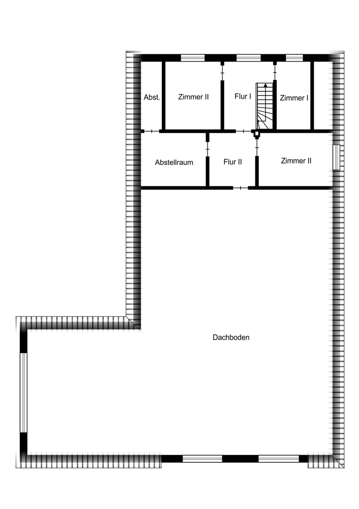 Grundriss DG Resthof Borstel / Schamwege