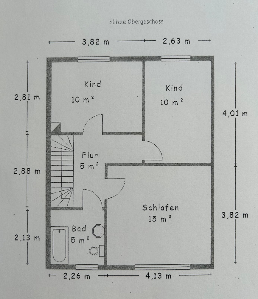Grundriss EG Reihenmittelhaus Syke